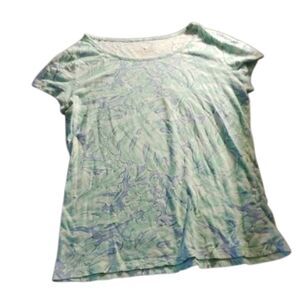 Vineyard Vines Green Cap Sleeve Relaxed T-Shirt(Loved) (329)